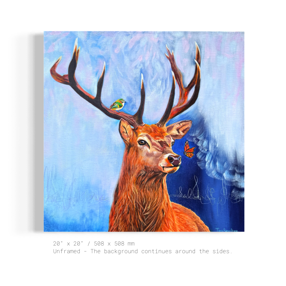 Watchful - Original Oil Painting by New Zealand Artist Tara Rountree