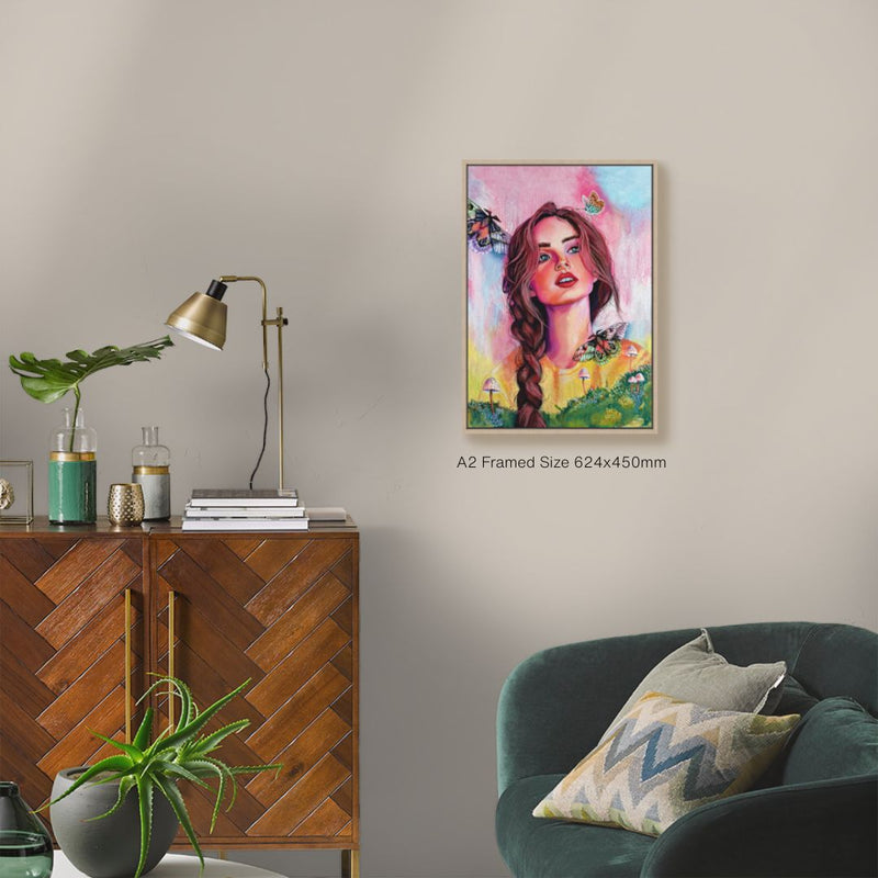 Framed Canvas Print - Curiosity - Reproduction Print - NZ Artist Tara Rountree