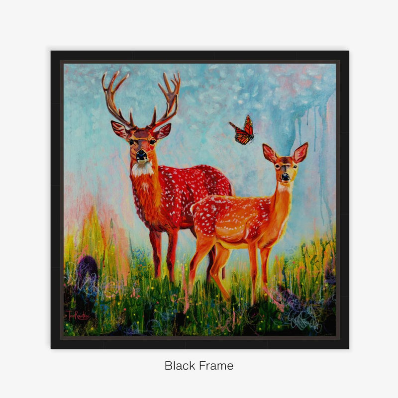 Framed Canvas Print - The Wild - Reproduction Print - NZ Artist Tara Rountree