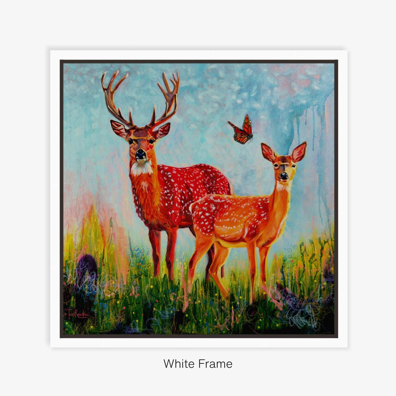 Framed Canvas Print - The Wild - Reproduction Print - NZ Artist Tara Rountree