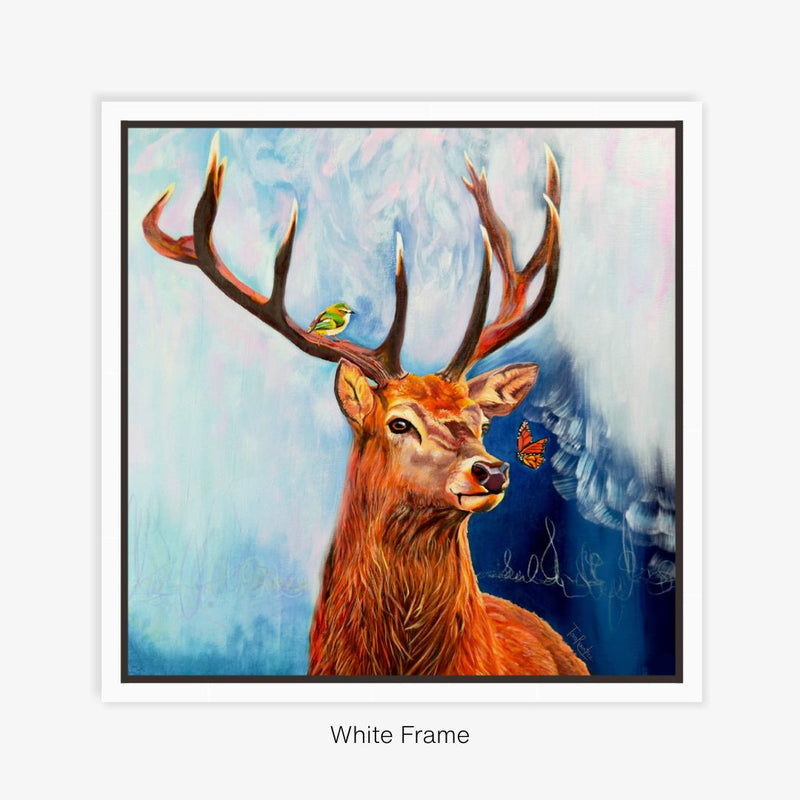Framed Canvas Print - Watchful - Reproduction Print - NZ Artist Tara Rountree