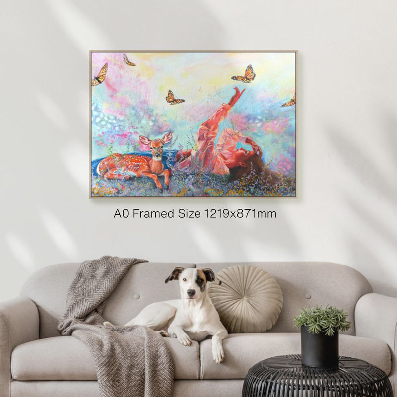 Framed Canvas Print - Enchantment - Reproduction Print - NZ Artist Tara Rountree
