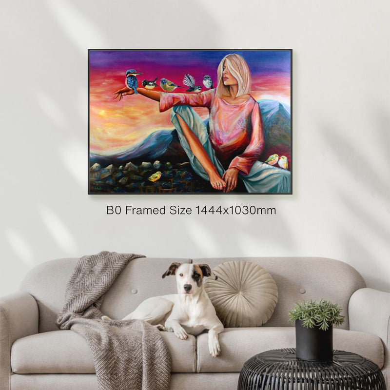 Framed Canvas Print - Trust - Reproduction Print - NZ Artist Tara Rountree