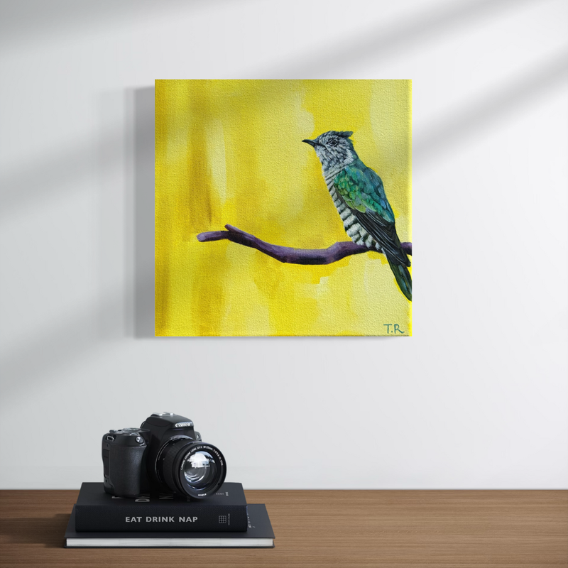 Shining Cuckoo - Original Oil Painting by New Zealand Artist Tara Rountree