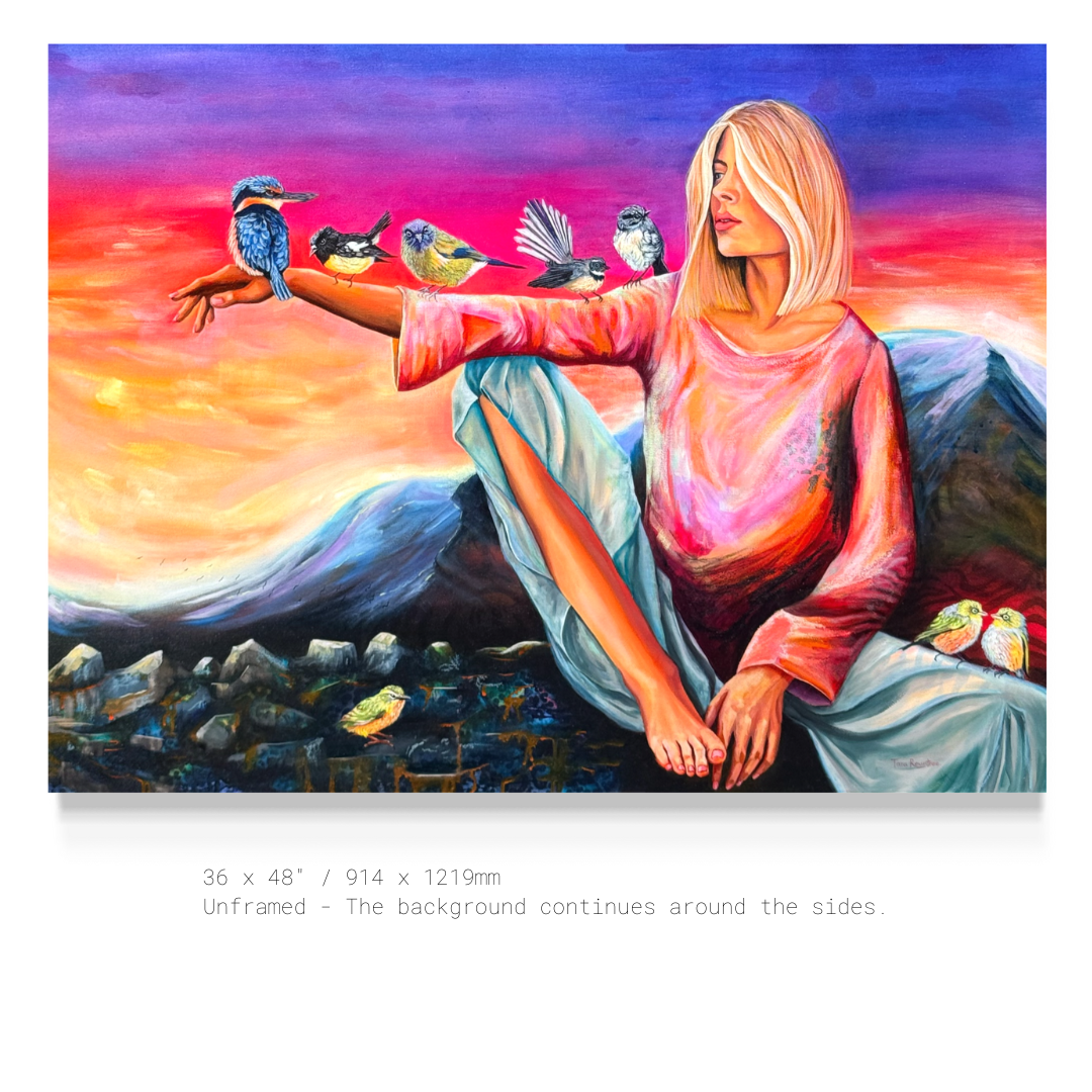 Trust. - An original oil painting by New Zealand Artist Tara Rountree