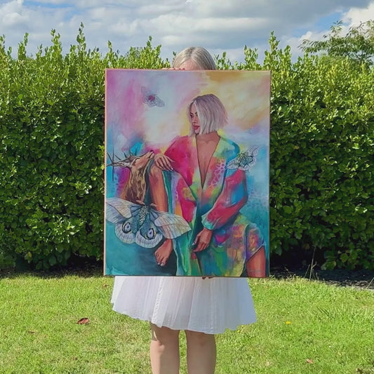 Enlightened - Original Oil Painting by New Zealand Artist Tara Rountree