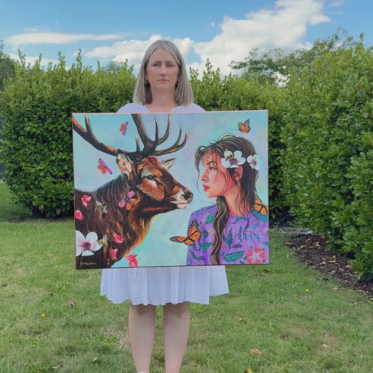 Enigma. - Original Oil Painting by New Zealand Artist Tara Rountree