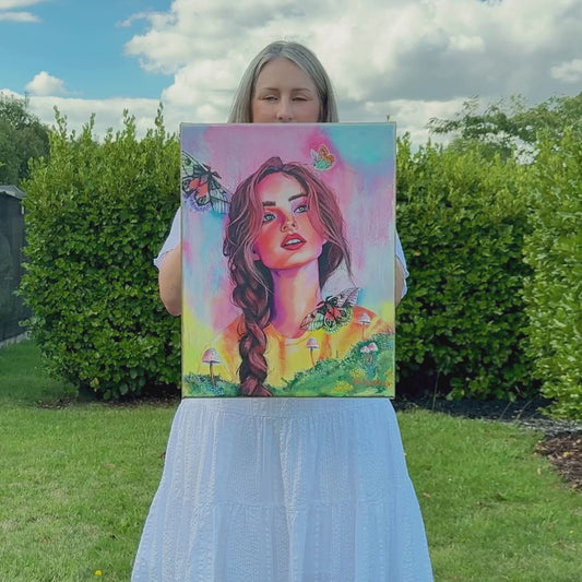 Curiosity - Original Oil Painting by New Zealand Artist Tara Rountree